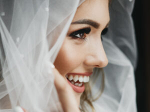 Bride with good skin 